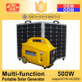 AC500W Output DC12V+AC220V Portable multifunction Energy Storage Solar Lithium Battery Power Station Bank